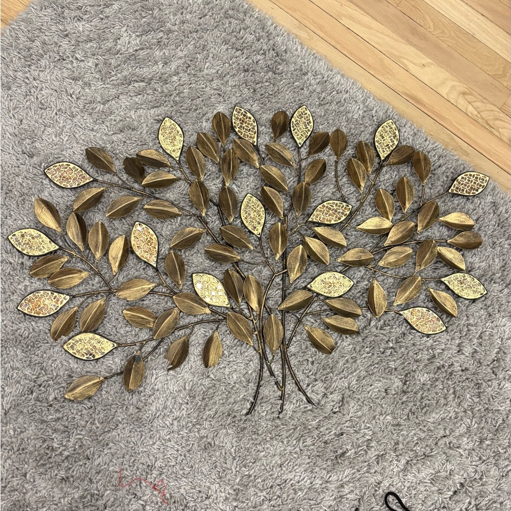 Gold and Brown Leaf Wall Decor